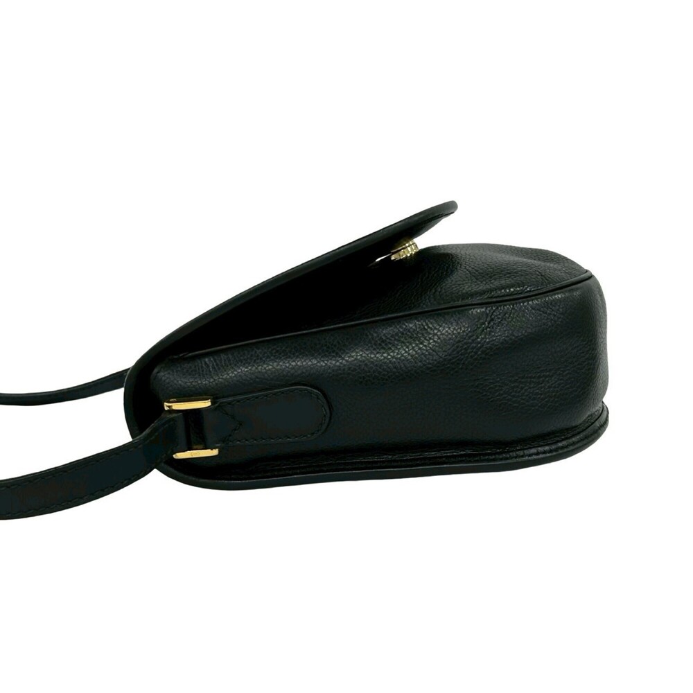 GUCCI Authentic Vintage Black Leather Shoulder Bag - Picture 5 of 10